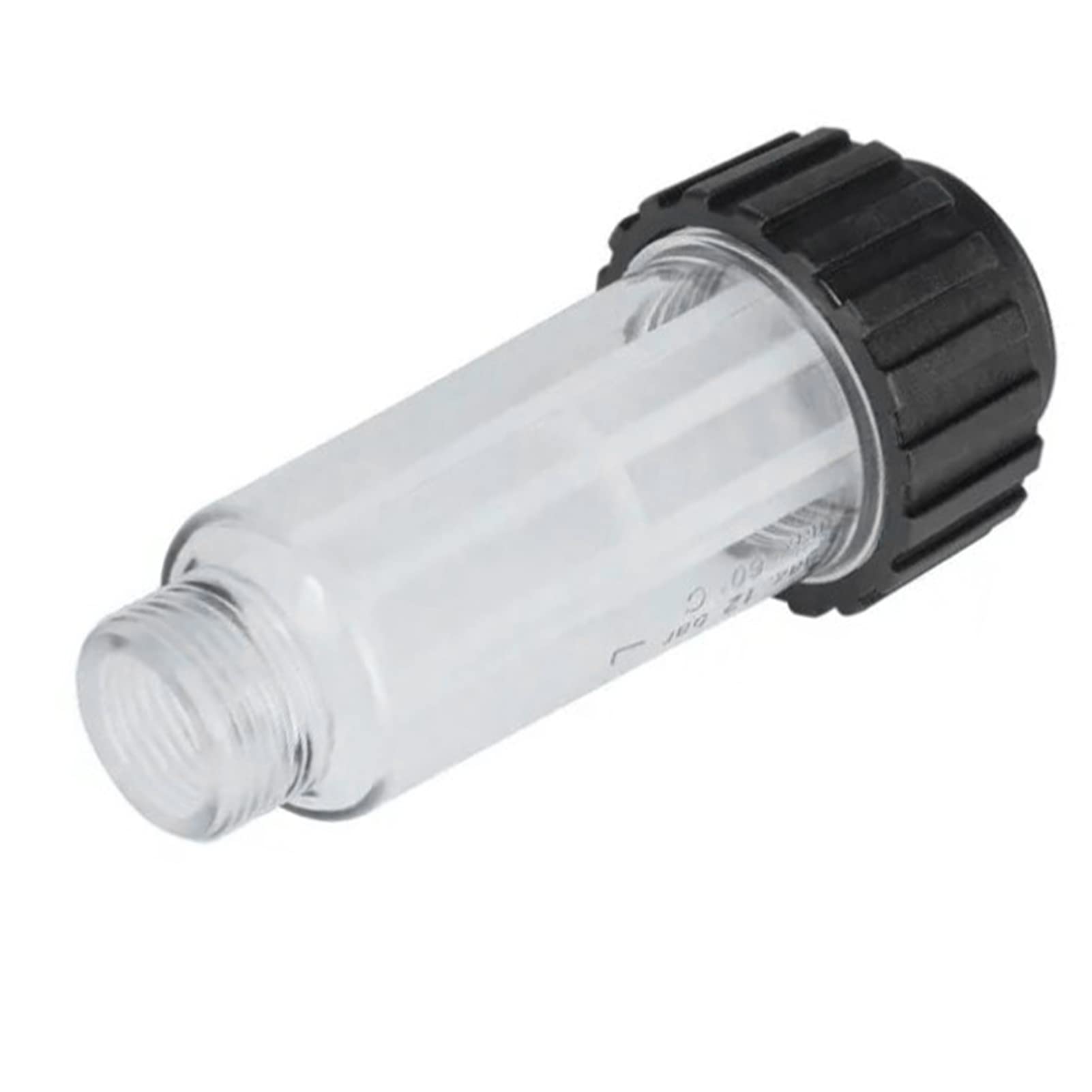 Water Inlet Filter with Clear Thread M3 4in Transparent ABS Housing Good Filtering Effect Ideal Replacement — view 5