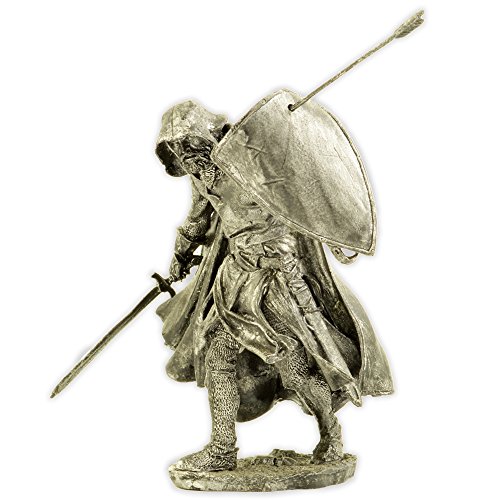 Caballero Teutónico de las Cruzadas figura miniatura 75mm miniatura 2