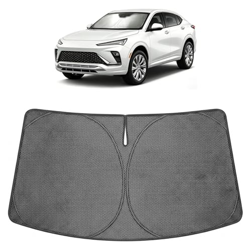 Image of Proadsy Windshield Sun Shade Custom Fit Buick Envista 2024-2026 Ice Crystal Black Front Window Sunshade UV and Heat Blocker Foldable Visor Keeps Car Cooler for Summer Parking and Daily Use