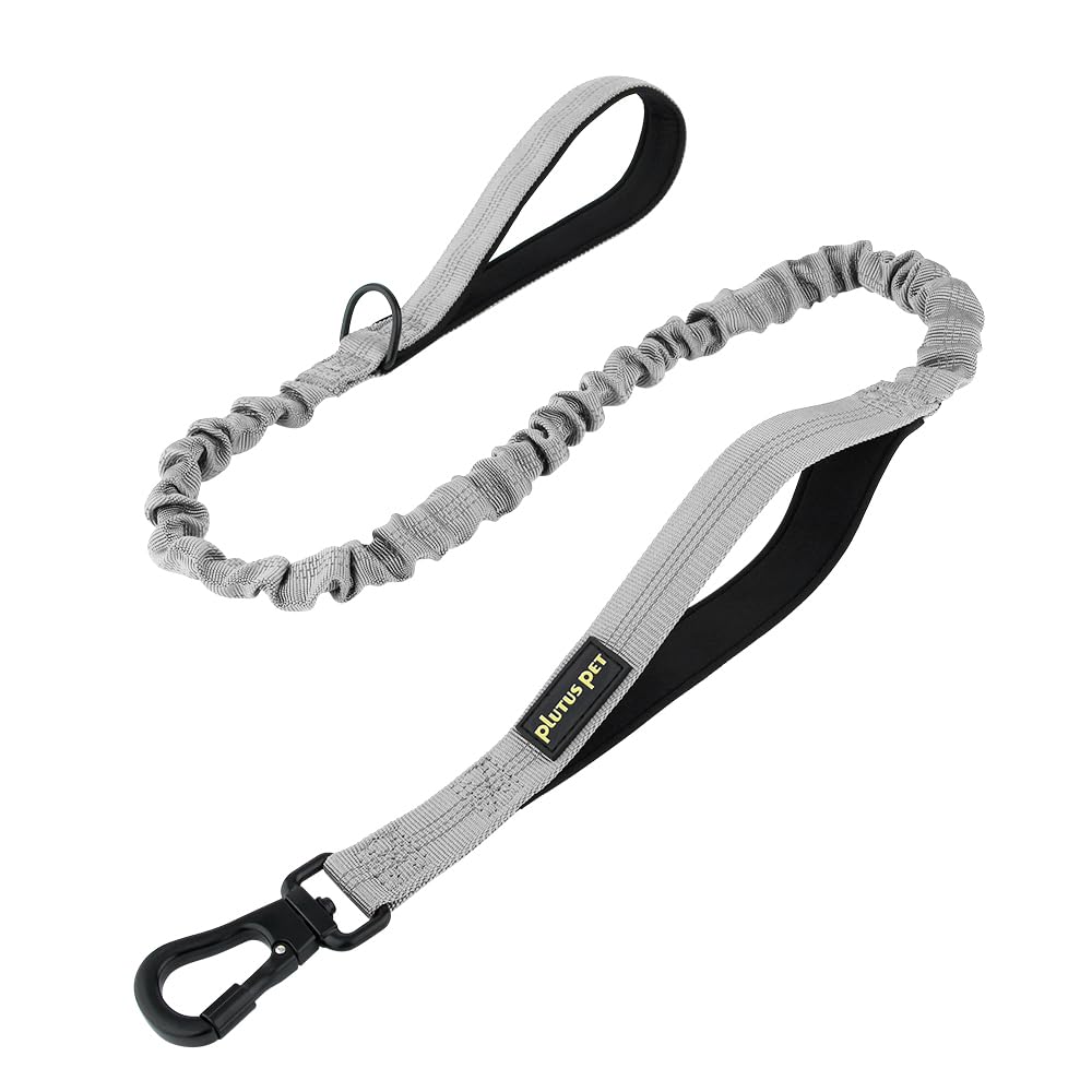 Plutus Pet Taktische Hundeleine – Bungee-Leine Mit 2 Griffen, Karabiner, Reflektierend, Für Mittlere & Große Hunde