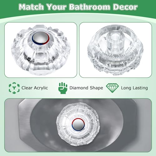 Poignée de douche Dreyoo en chrome durable pour mitigeur monocommande - 5