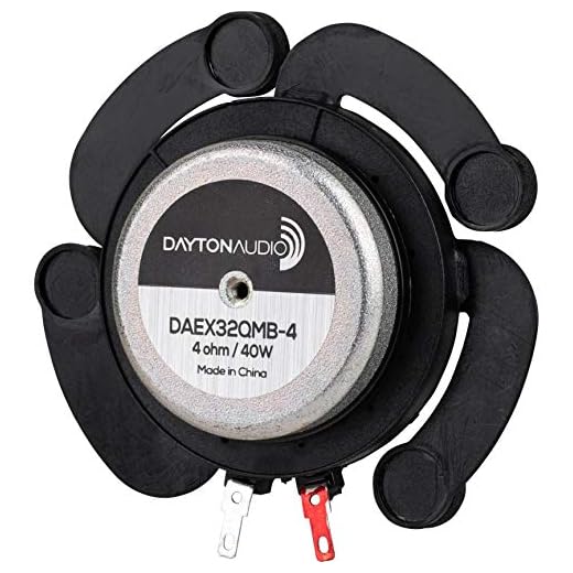 Dayton Audio DAEX32QMB-4 Quad Feet Mega Bass 32mm Exciter 40W 4 Ohm