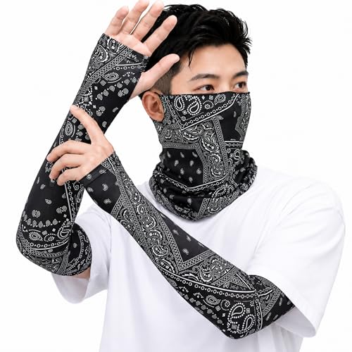 Image of Sun UV Protection Face Cover Scarf Mask Neck Gaiter Breathable Windproof Bandana Neck Gaiters