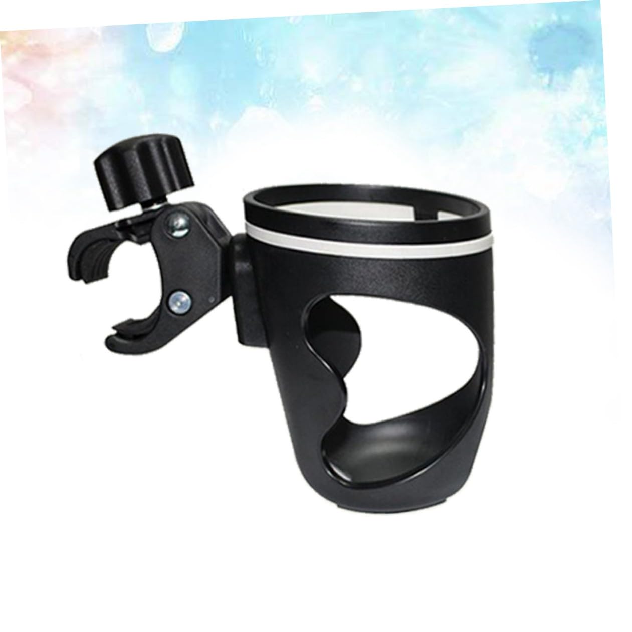 BESTonZON 2pezzi Supporto Per Bottiglie Da Passeggino Portabicchieri Per Carrozzine e Biciclette Design Multifunzionale Con Clip Antiscivolo Per Bottiglie Di Varie
