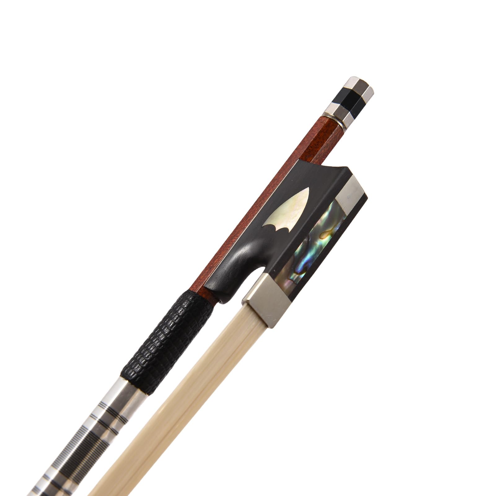 Arcos de Violín Tamaño Completo 4/4, Núcleo de Fibra Carbono, Híbridos, Piel Peranmbuco, Ligeros, Accesorios para Instrumentos Cuerda