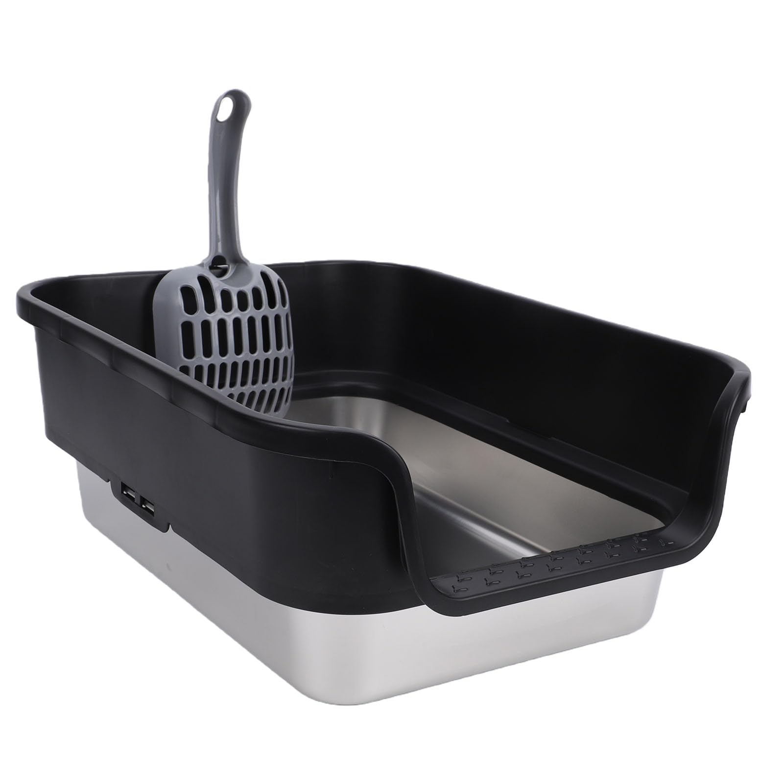 Lettera per Gatti Grande Lato Alto Acciaio Inox Facile Pulizia