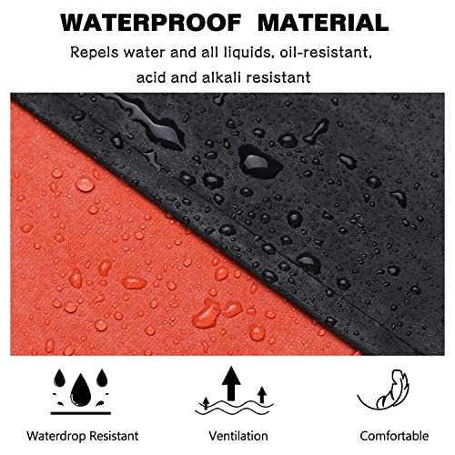Homsolver Thick Waterproof Rubber Black Vinyl Apron For Men 39 Inch Heavy Duty Long Chemical Resistant Industrial Work Apron Adjustable Plastic Aprons For Dishwashing Butcher Dog Grooming Lab Work Cleaning Fish thumb #2