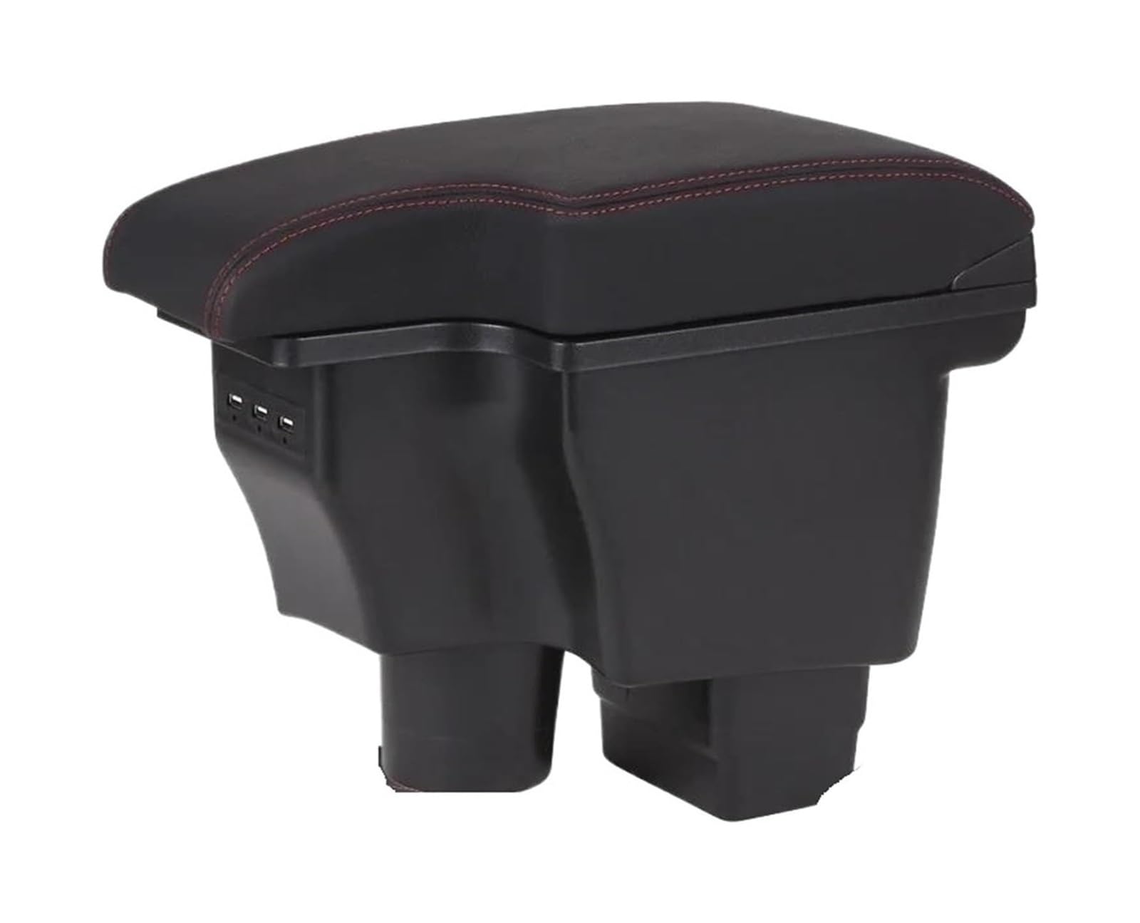 Hckclmbmzw B1 Genuine Leather For Mazda For Cx-3 For Mazda 2 For Skyactiv For Version Armrest Retrofit Car Storage Box Interior Details Usb Car Armrest Center Console(B1 Genuine Leather)
