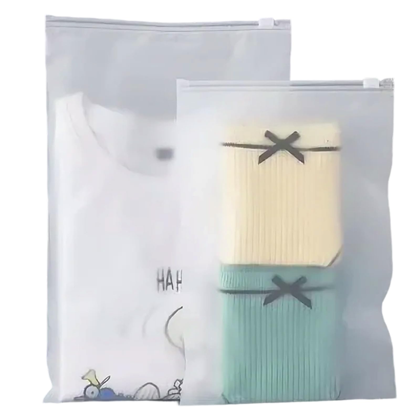 40 Double-Sided Frosted Ziplock Bags, 35x45cm Plastic Travel Bags, Reusable Medical Bag Storage Bags, Large Ziplock Bags For Clothing, Shoes, And Cosmetics.