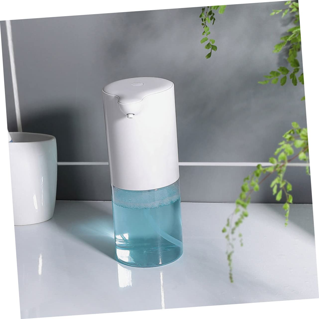 Berührungsloser Automatischer Seifenspender 320ml Abs mit Infrarot Induktion Weiß für Bad und Küche