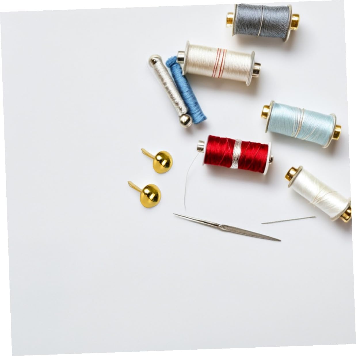 JOYOFREELY 300pcs Round Metal Paper Fasteners Gold Mini Iron Brads for Scrapbooking DIY Crafting School Art Projects and Office Paper Supplies