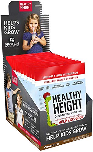 Healthy Height Kids Protein Shake Mix (Chocolate) - Developed by Pediatricians - Growth