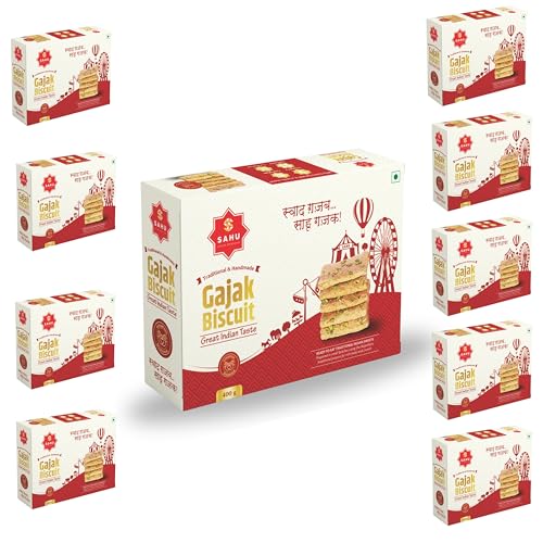 Image of SAHU GAJAK BHANDAR Gazak 3600g| Pack of 9 Boxes (400g Each)