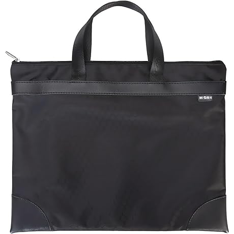 M&G Zipper Document Pouch with Handle for Enhanced Portability and Security