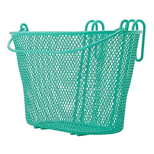 P4B | Happy Kids Fahrradkorb für Kinder in Türkis mit Besfestigungshaken...