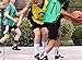 LVL10 Pro Sports Pinnies - Reversible Numbered Pinnies with Premium Fabric, Comfortable Fit and Fade-Resistant Print - Adults Kids (Large, 12 pack (1-12), Yellow/Black)
