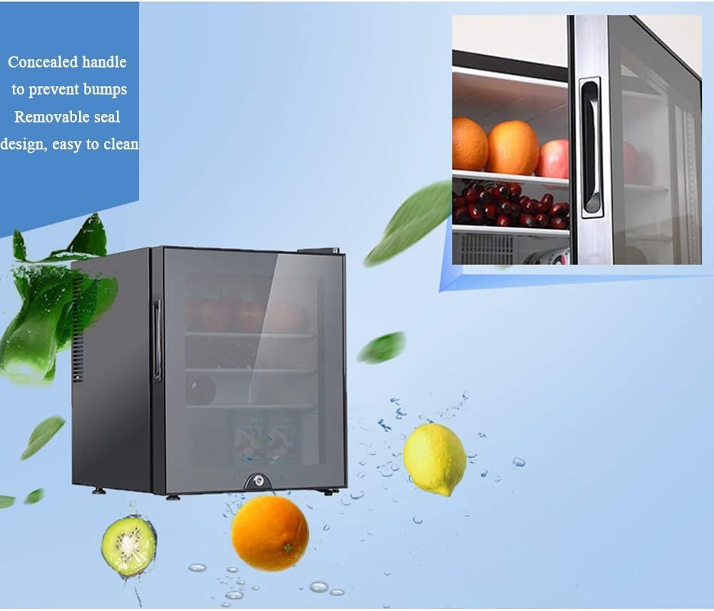 Mini Congelatore Verticale Compatto 30L, Efficienza Energetica e Silenzioso (28dB) per Ufficio, Camera, Appartamento, Design da Tavolo, Nero, Opzioni Porta Schiuma o Vetro,30L Foam Door