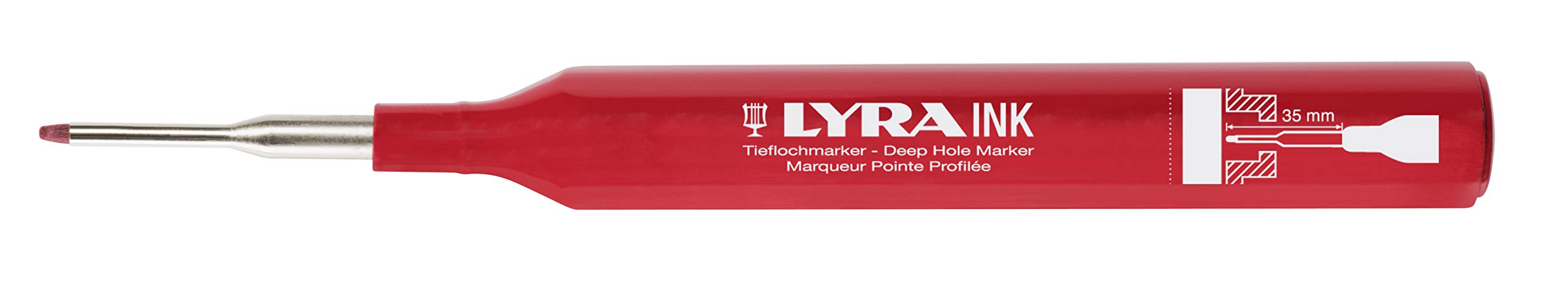 LYRA Ink Deep Hole Marker Red - Image 2