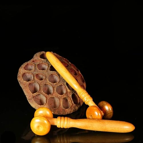 Miniatura 2 de DOITOOL 4 herramientas de masaje de terapia de madera FOI cara profesional duradera herramienta de mensajero de nariz rodillo de masaje de madera