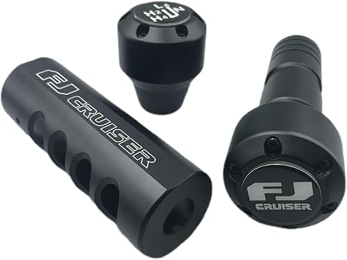 Aosseiye Cubierta de perilla de palanca de cambios de modo de conducción, cubierta de aleación de aluminio, funda para freno de mano para Toyota