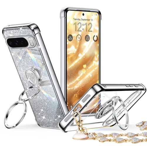 Coque transparente avec cœur pour Google Pixel 10 cadeau idéal femme