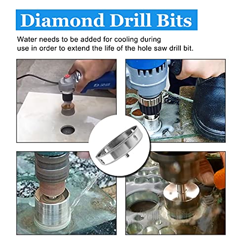 Image of Luomorgo 140mm /5 1 /2 inch Diamond Hole Saw | 1.1 inch Cutting Depth, Diamond Drill Bits, For Glass Ceramic Marble Porcelain Tile, For Granite Quartz Gemstone