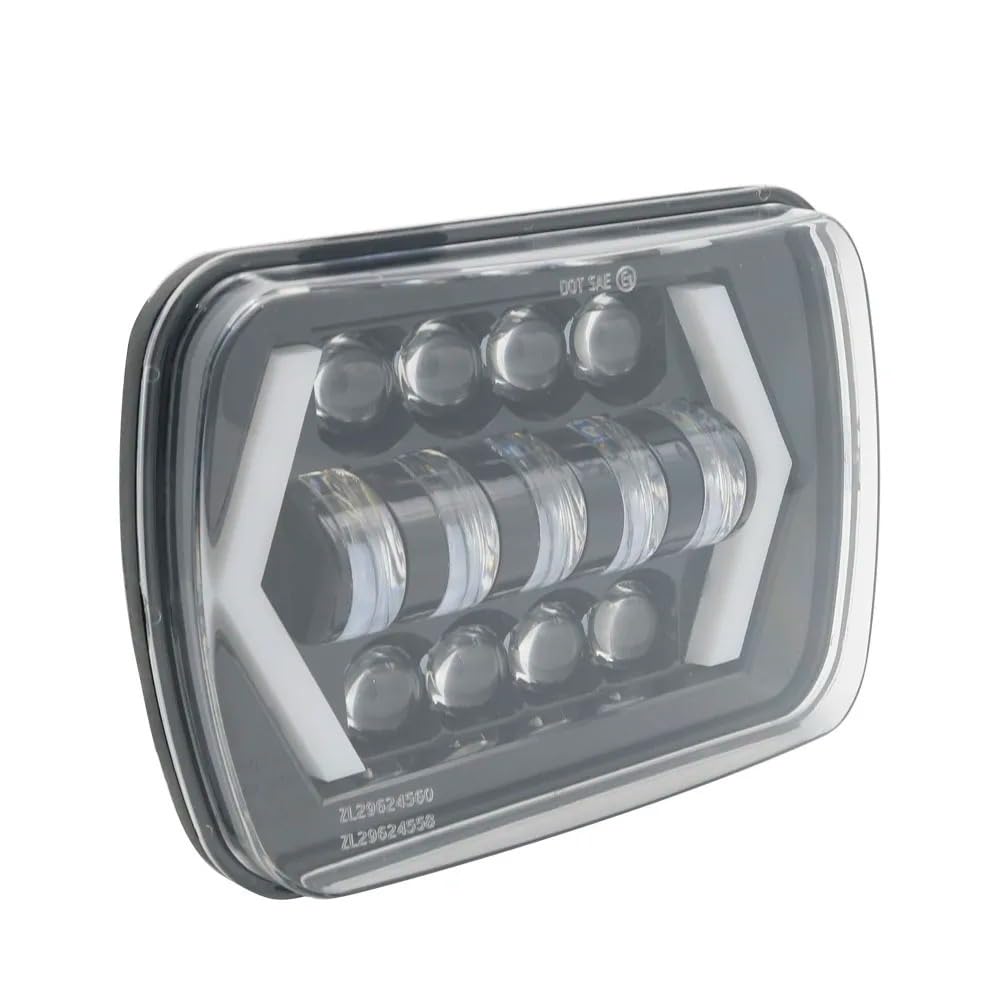 Faro Anteriore Quadrato H4 Da 90 W 7x6'' 5x7 Per Toyota Per Pick-up Per MR2 Per Celica Impermeabile LED Bianco DRL Ambra Indicatori Di Direzione Camion Principale Fari Faro