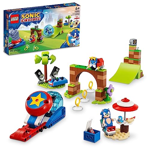 LEGO Sonic the Hedgehog Sonic’s Speed Sphere Challenge 76990 Building Toy Set, Sonic Playset with...