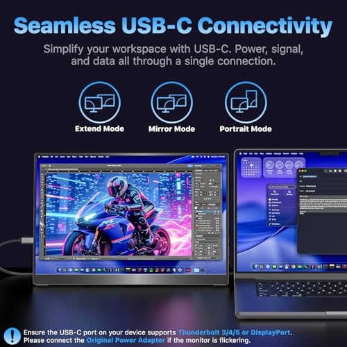 Triple Portable Monitor for Laptop