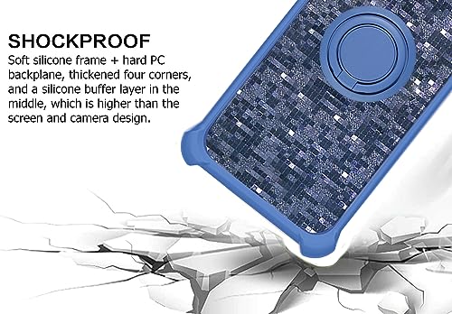 bojioderf Case for Corn Coco 10 Ultra 4G Phone Case Cover [with Tempered Glass Screen Protector] PC + Silicone [360 Metal Ring, Magnetic Car Mount] TZZH-LAN