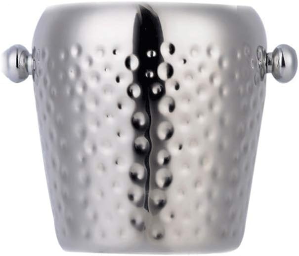 Ice Bucket Ice Bucket Stainless Steel Ice Buckets with TongsInsulated Wine Ice Buckets for Paties and BarOutdoor Camping Silver Ice Buckets