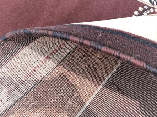 Image of Soft Premium Brown Carpet 5x7 ft Rectangular Washable, Anti-Skid, Fade-Resistant Acrylic Rug for Living Room, Hall, Bedroom, Modern Decor