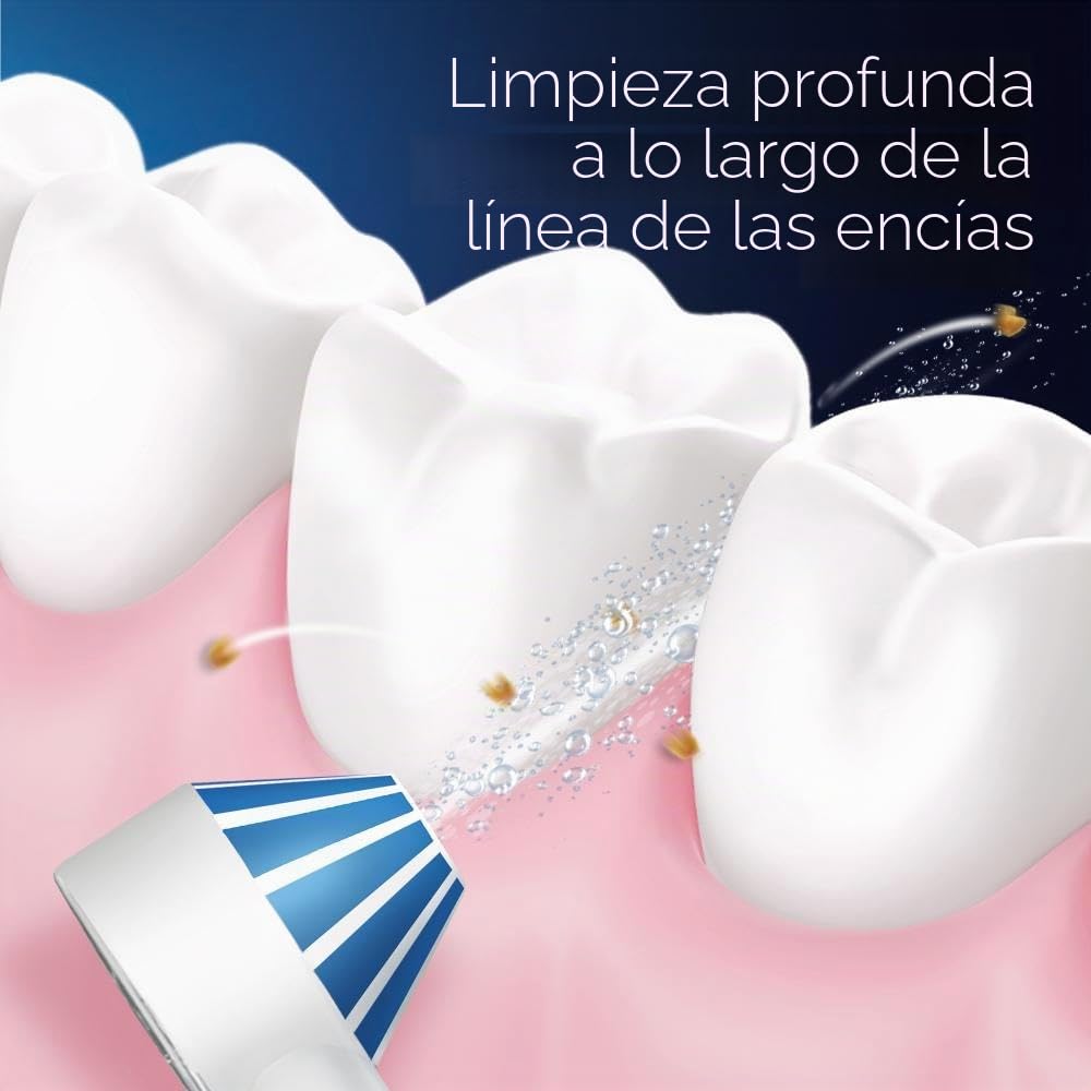WaterFlosser Oral-B Wasserseide, elimina hasta un 99,9% de placa*, 5 niveles de intensidad