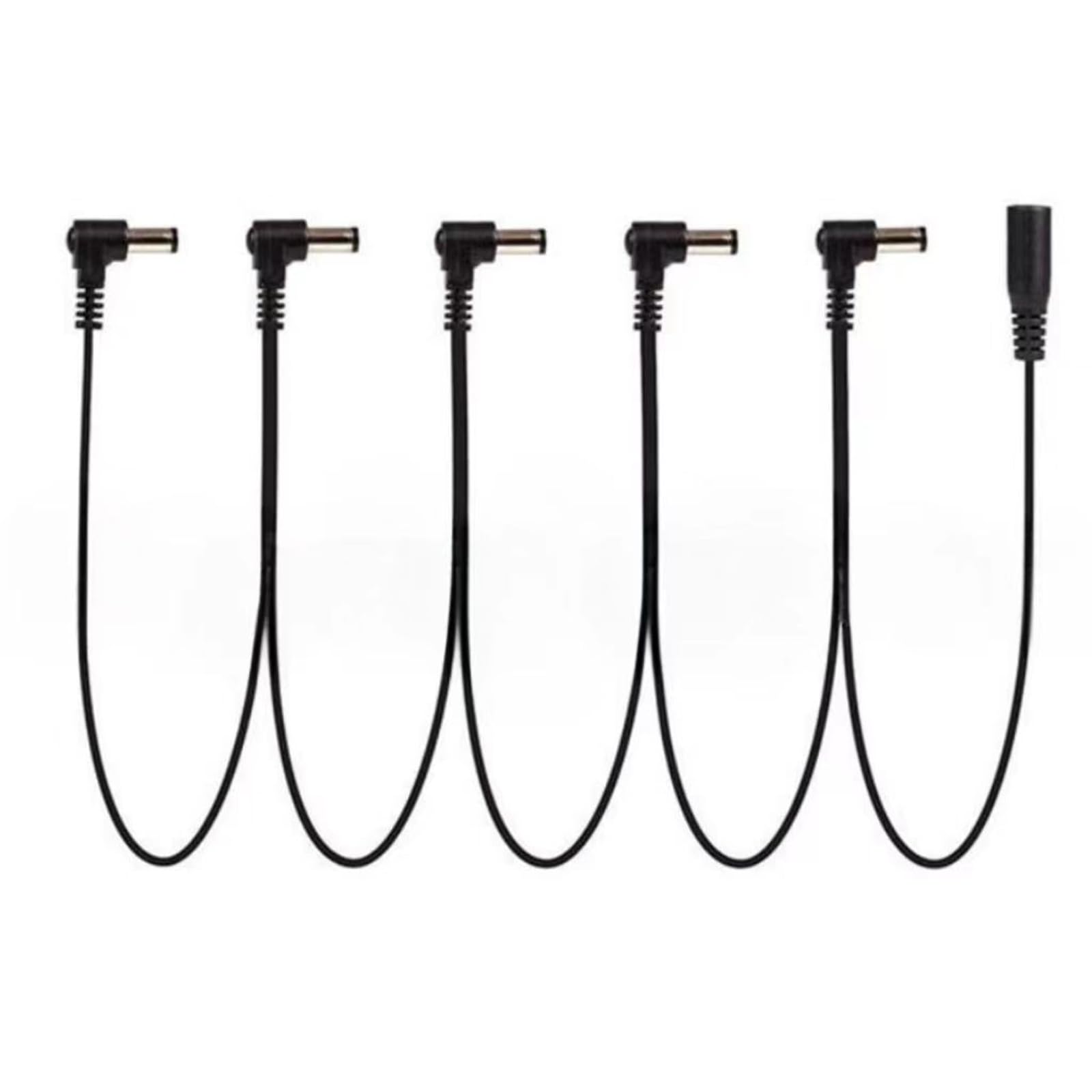 Cheerock 1-to-5 Guitar Pedal Power Cable - Daisy Chain Supply Cord for 9V DC Effect Boards