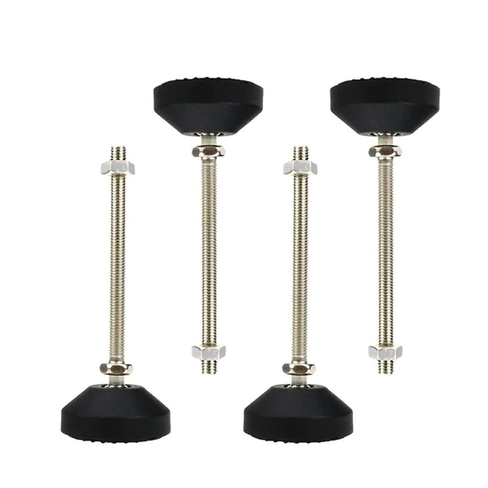vfdaSWQQ levelling foot, 4 Pieces of Threaded Furniture Sliding and Rotating Horizontally Installed Heavy Machine Leveling Feet(D80*M8*100 mm)