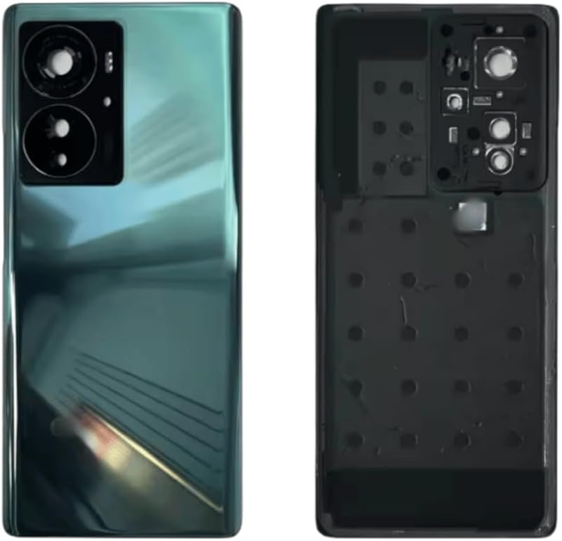 YOOOKOOO Compatible Rear Back Cover for ZTE Axon 40 Pro – Battery Door Housing Replacement Part (Black No Finger)