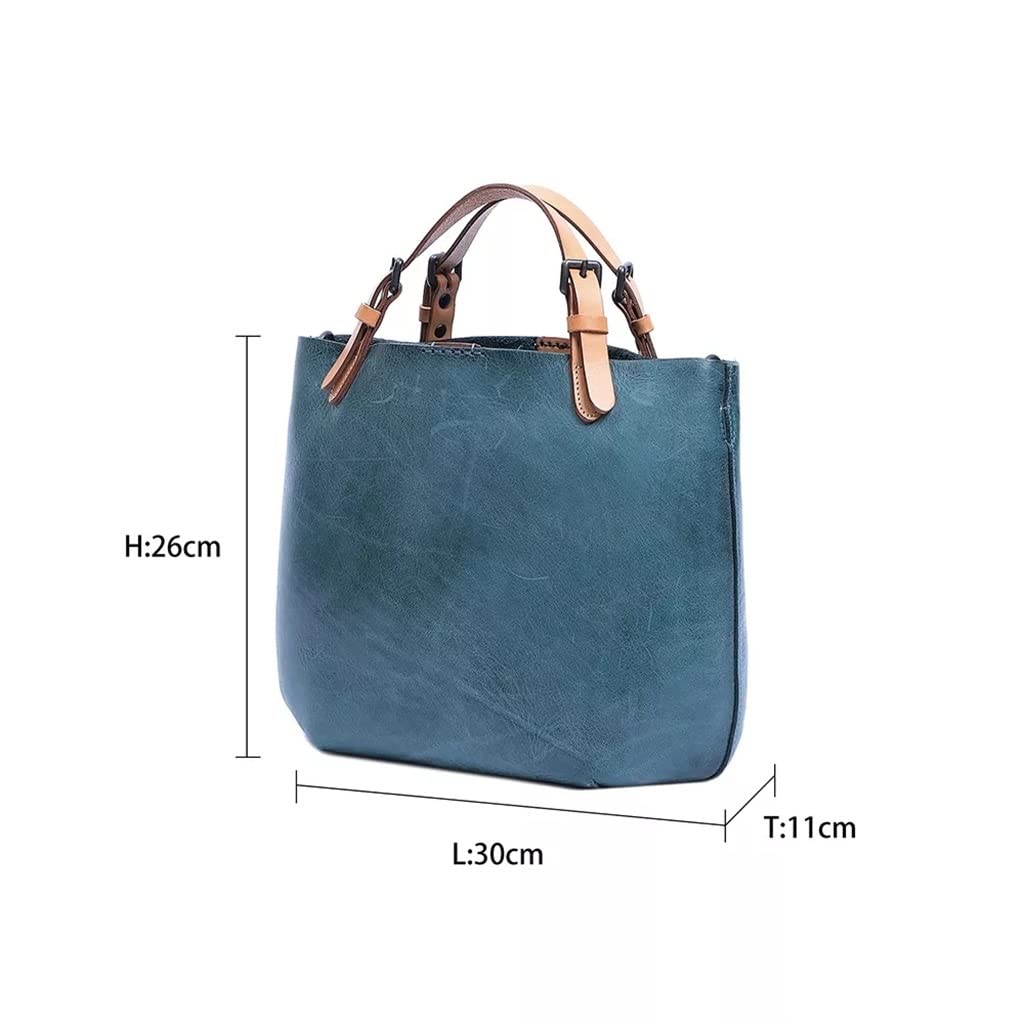 Bolsos vintage para mujer, bolsos de mano de cuero