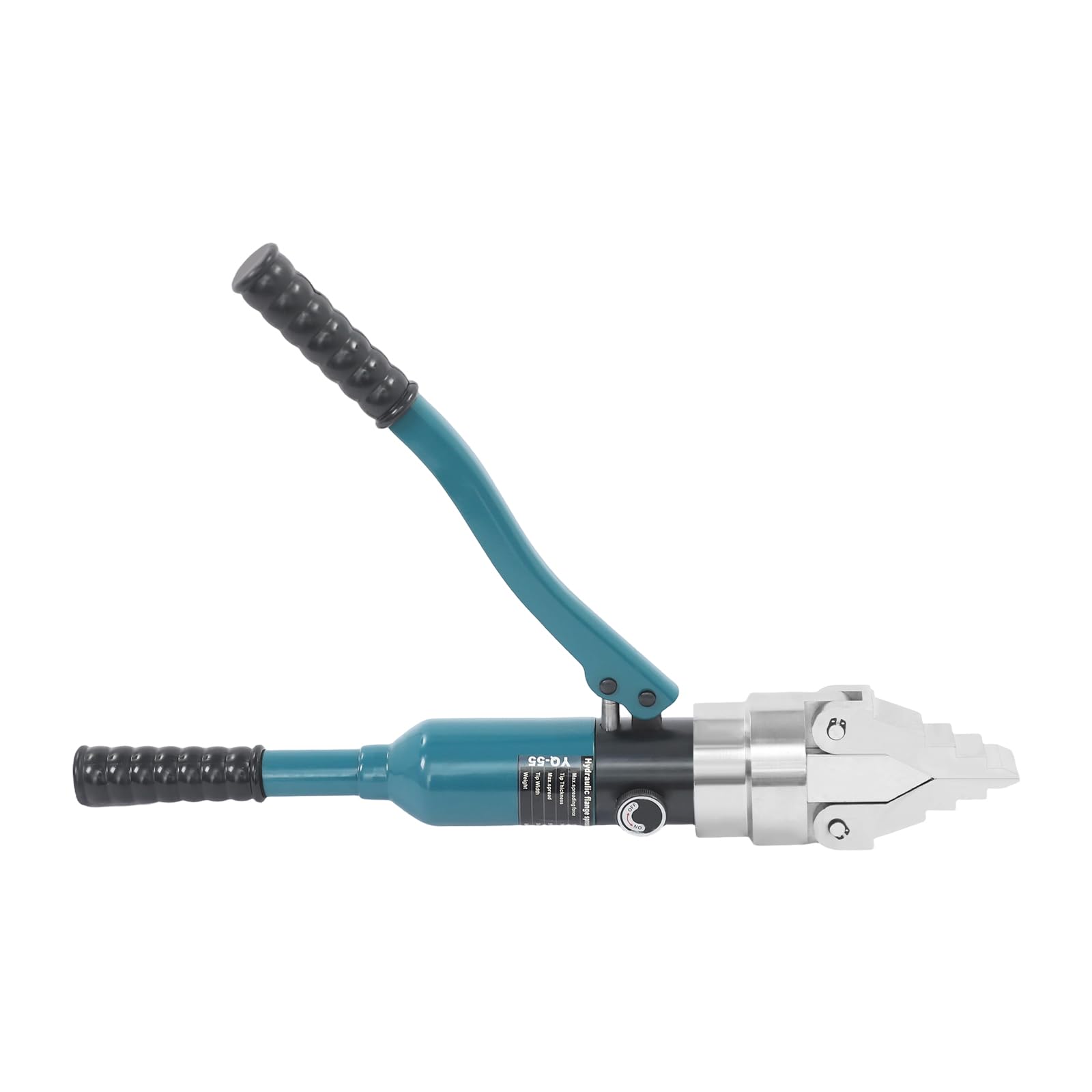 12T Herramienta de esparcidor hidráulico portátil con caja de transporte, separador de bridas hidráulico manual integrado con diseño de mango ergonómico, para reparación de electricidad y construcción