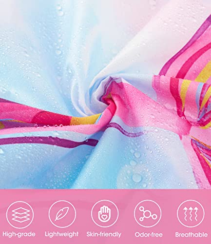 Image of WAWSAM Lightweight Rain Poncho Kids, Ponchos for Kids Waterproof Reusable Hooded, Kids Poncho Rain Jacket