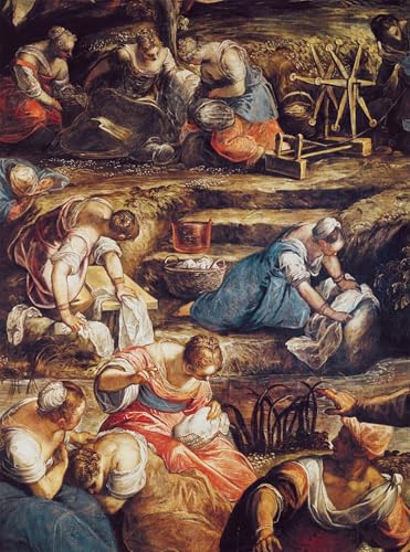 Toile Jacopo Tintoretto la chute de la manne peinture 60x90cm