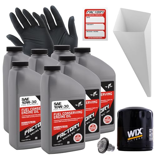 Kit de cambio de aceite sintético 10W-30 Full 6 Quartos