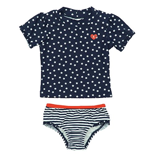 Image of KIKO & MAX Girls Swim Suit Set with Long Sleeve Rashguard Swim Shirt