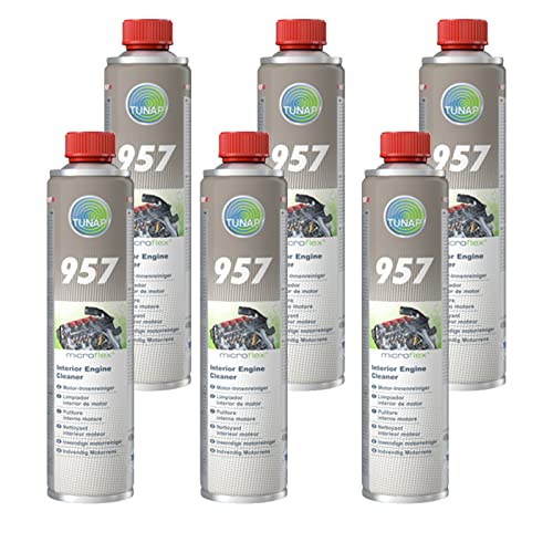 TUNAP 6 x 400 ml micrologic Premium 157 Motor de Limpieza Papelera motorölsystem Motor Limpiador Motor Limpiador Interior Sin disolventes/1 Lata Suficiente para 3 – 6 litros antifricción