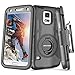 BENTOBEN Galaxy S5 Case, Galaxy S5 Case, Hybrid Protective Shockproof Soft Rubber&Hard Case with Rotating Kickstand Belt Clip Holster Cover Case for Samsung Galaxy S5 S V I9600 GS5 All Carriers, Black