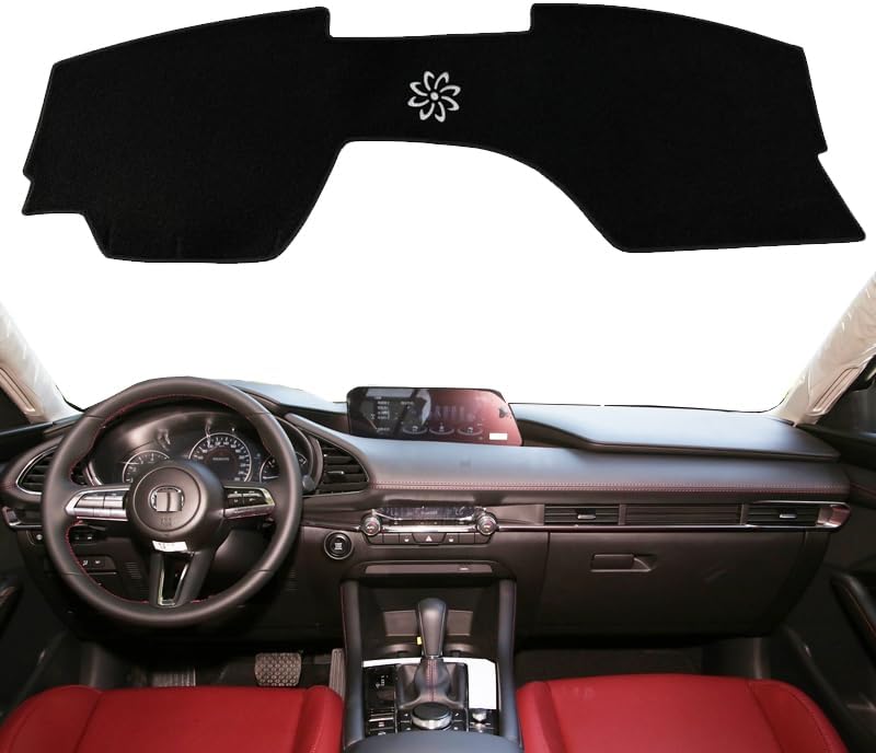Auto Car Dash Cover Mat Anti Slip/Anti-Vertigo Dashboard Cover Mat Fit for Mazda 3 19-25 | 2019 2020 2021 2022 2023 2024 2025 |