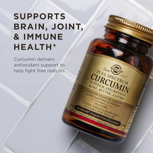 Solgar Full Spectrum Curcumin - 60 LiCaps, Pack of 2 - Superior Absorption - Brain, Joint & Immune Health - Non-GMO, Vegan, Gluten Free, Dairy Free - 120 Total Servings - image 6