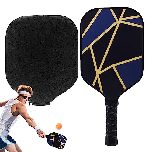 Juego de pickleball – Juego de raquetas de fibra de vidrio para principiantes | Equipo de pickleball de fibra de vidrio con pelotas, raqueta portátil para adultos, jugadores intermedios, interiores y