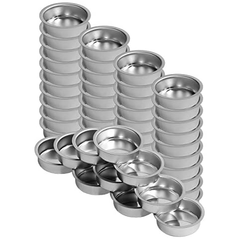 Teelichthalter silbern 40mm tief - Teelicht Tülle Cover