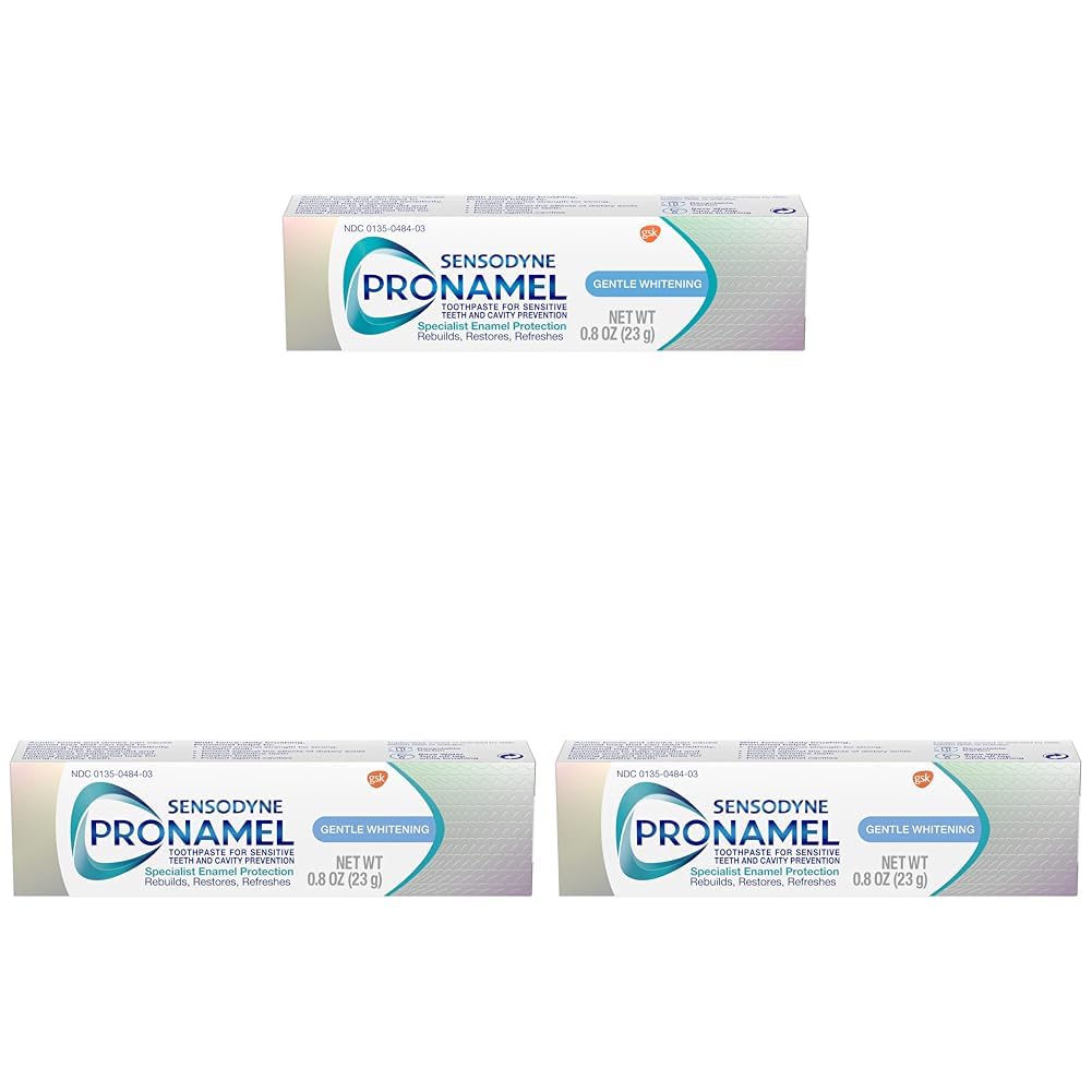 Sensodyne PronamelGentle Whitening Alpine Breeze Toothpaste - 0.8 Ounce -Travel Size (Pack of 3)