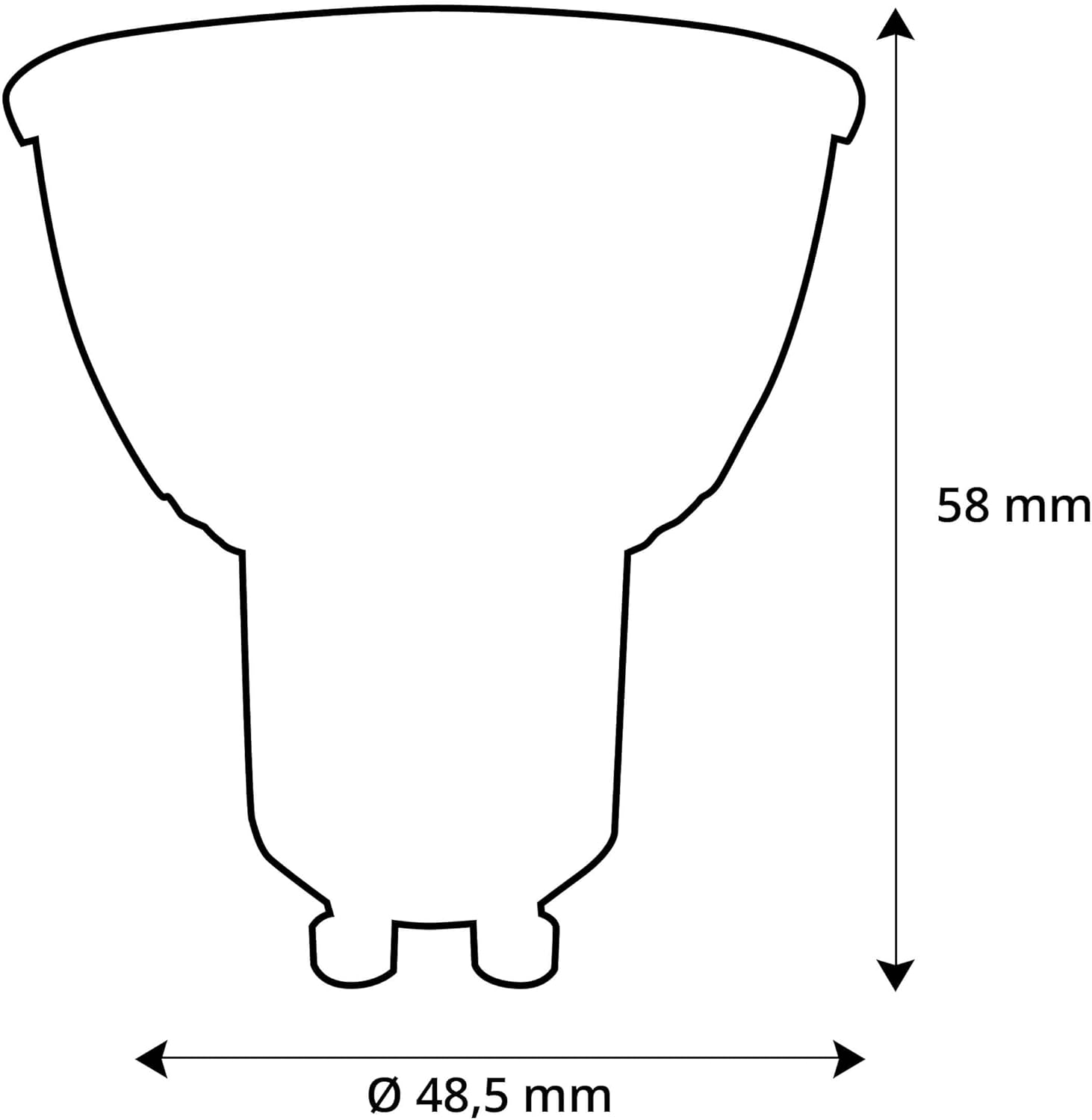Dimmable GU10 LED Ambient Reflector